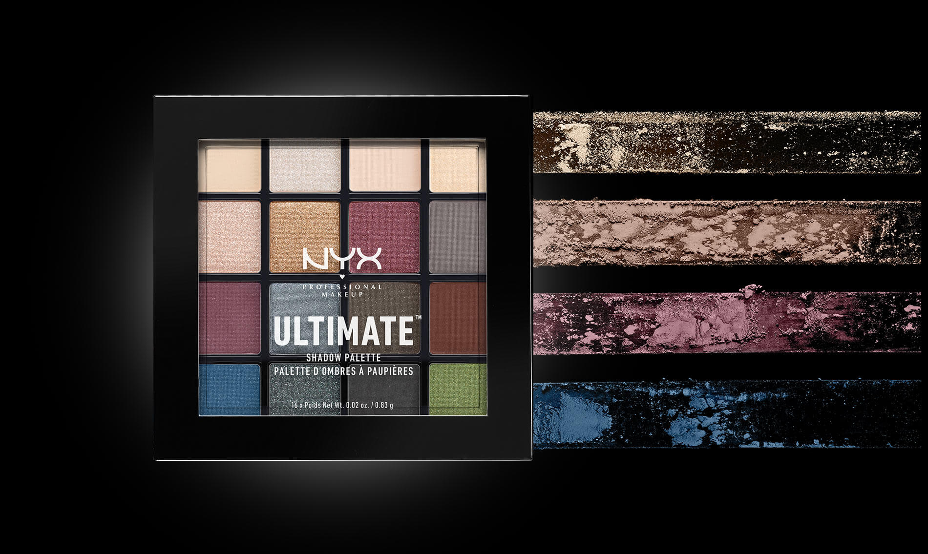 NYX,Ultimate Shadow Palette, USP01 Smokey & Highlight, อายแชโดว์,พาเลท