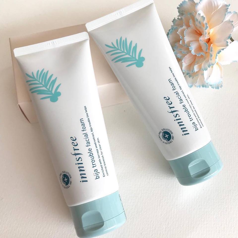 Bija trouble facial foam 150ml คลีนซิ่งโฟมเนื้อเนียนนุ่ม ช่วยทำความสะอาดใบหน้าได้อย่างหมดจด และปลอบประโลมผิวสำหรับผู้ที่มีปัญหาสิว