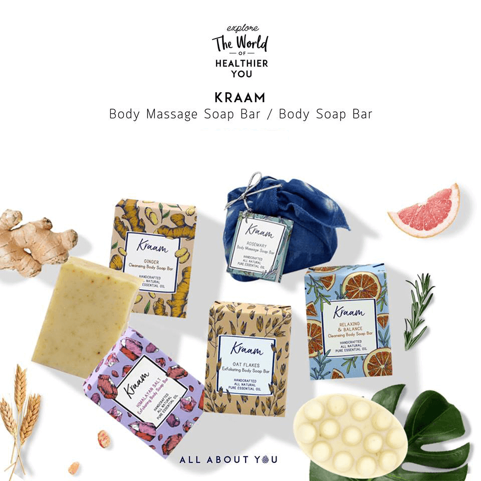 Kraam,สบู่ Kraam,Kraam Ginger Cleansing Body Soap Bar,Kraam Ginger Cleansing Body Soap Bar 100g,Kraam Chamomile Cleansing Body Soap Bar ราคา,รีวิว Kraam Ginger Cleansing Body Soap Bar,Kraam Ginger Cleansing Body Soap Bar ดีไหม,