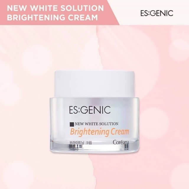 ES:GENIC By Coreana , NEW WHITE SOLUTION BRIGHTENING CREAM , ครีมเพื่อผิวกระจ่างใส  , ครีมบำรุงผิว , ผิวขาว , ES:GENIC , ES:GENIC BRIGHTENING CREAM  