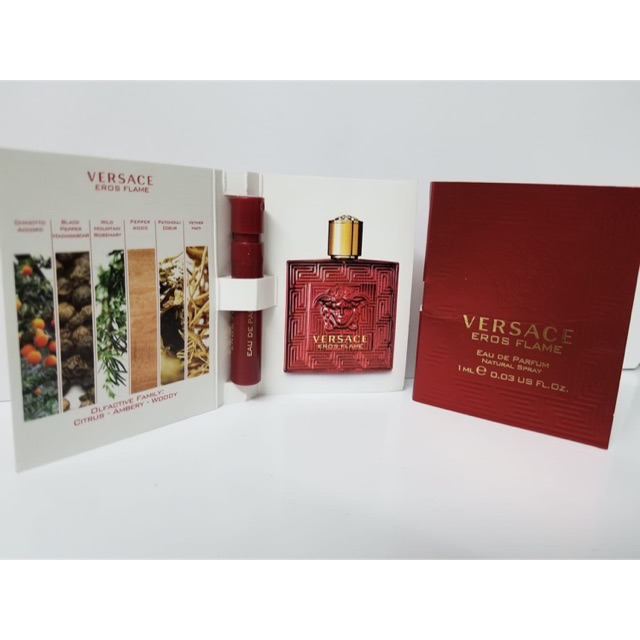 VERSACE, VERSACE Eros Flame, VERSACE Eros Flame รีวิว, VERSACE Eros Flame ราคา, VERSACE Eros Flame review, VERSACE Eros Flame Eau De Parfum, VERSACE Eros Flame Eau De Parfum 1ml, VERSACE Eros Flame EDP