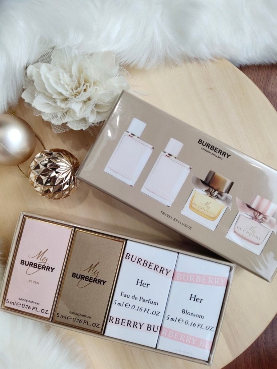 BURBERRY, BURBERRY Travel Exclusive Set, BURBERRY Travel Exclusive Set (4 Items), My Burberry Blush EDP, Burberry My Burberry EDP, Burberry Her EDP, Burberry Her Blossom EDT, น้ำหอม, น้ำหอม BURBERRY