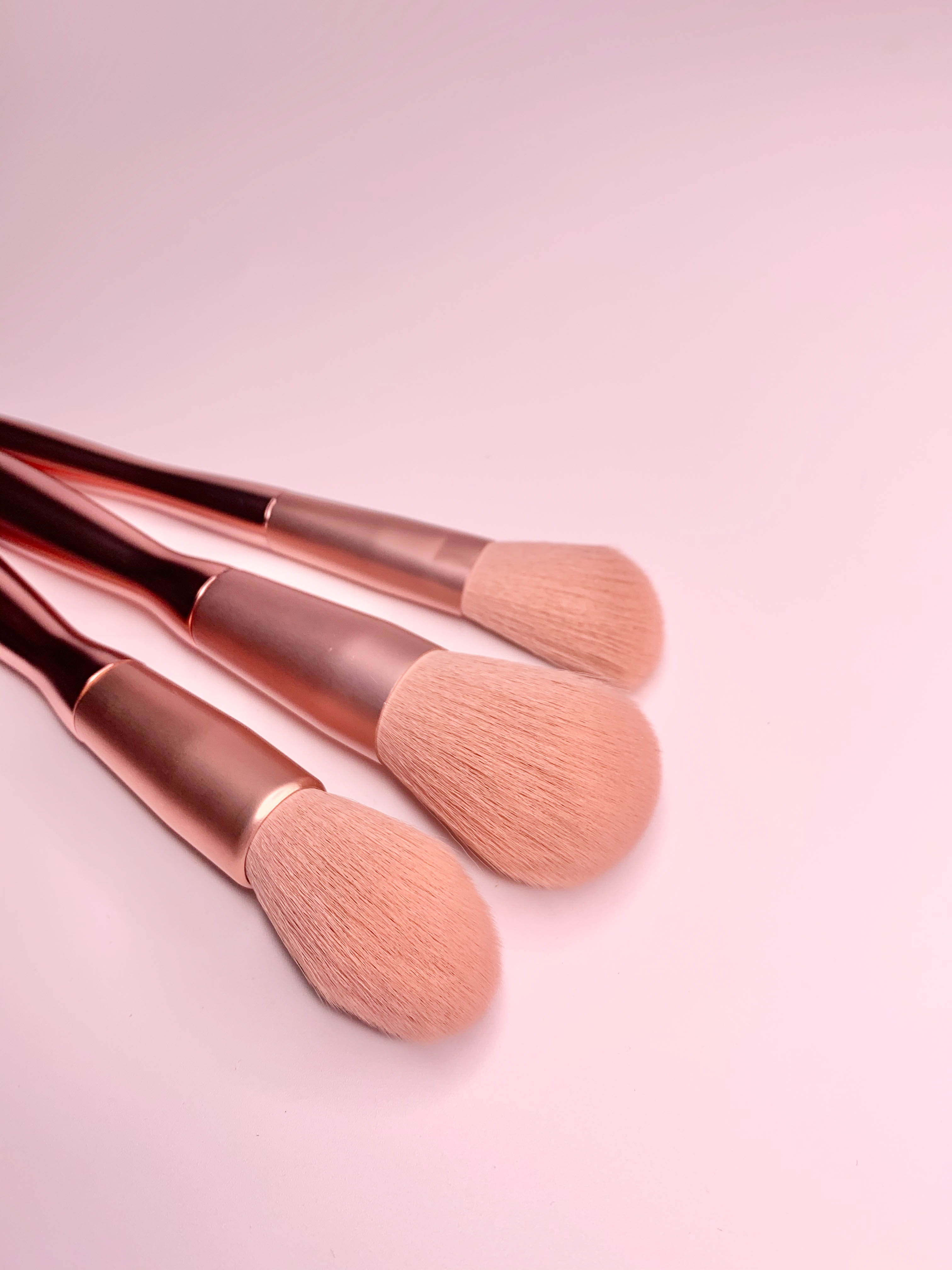 AllpeaU brushes set with bag #rose gold