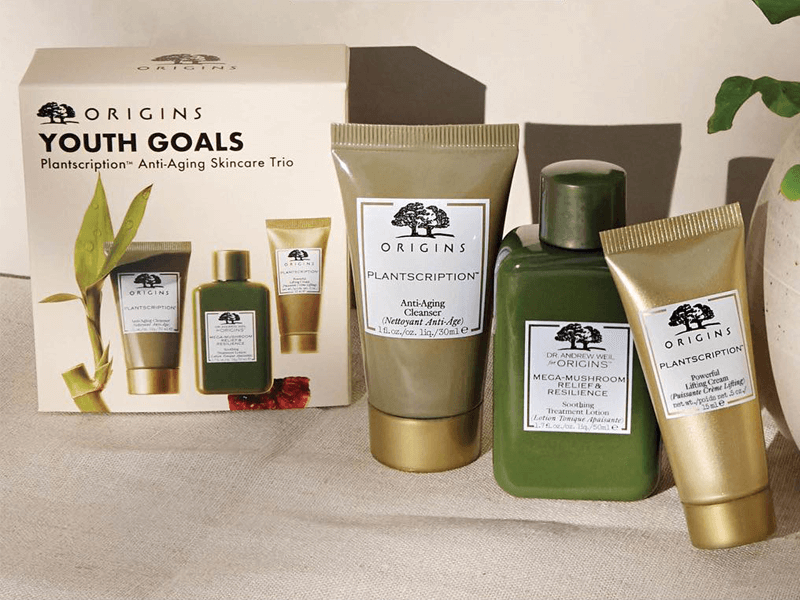 Origins Youth Goals Plantscription Anti-Aging Skincare Trio set