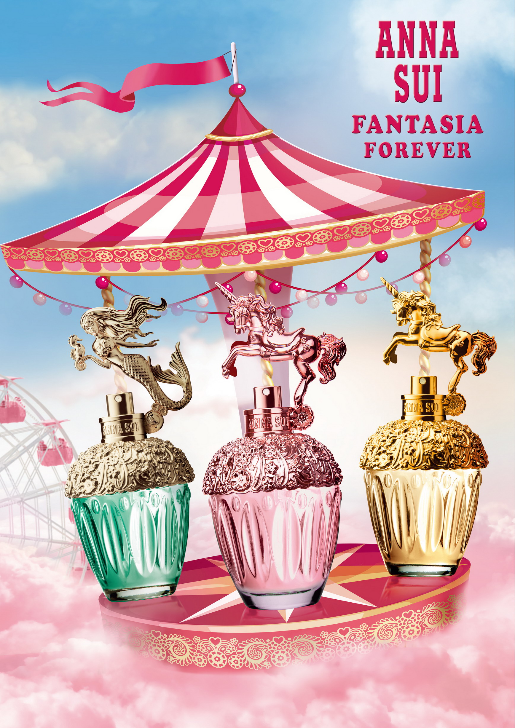 Anna Sui Fantasia Forever Eau De Toilette น้ำหอมกลิ่นหอมหวานละมุนปนสดชื่นนิดๆชวนฝันแฟนตาซี กลิ่นแนวฟลอรัลซิตรัส ผสานกลิ่นฟรุ๊ตตี้จากแอปเปิ้ลบลอสซั่มให้ฟีลความสนุกสนาม ร่าเริงสดชื่นนิดๆ และกลิ่นหอมหวานโรแมนติกจากดอกฟรีเซียและกุหลาบ