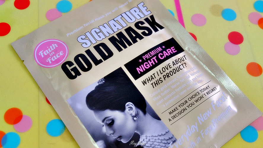 Signature Gold Mask,Faith in Face,Mask,มาส์กทองคำ,มาส์กหน้า,มาส์กแผ่น