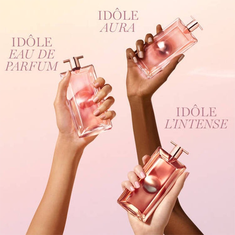 Idole Aura lumineuse EDP 50ml น้ำหอมสำหรับผู้หญิงที่ให้กลิ่นที่เย้ายวนมีเสน่ห์มีกลิ่นหอมจากดอกวนิลา